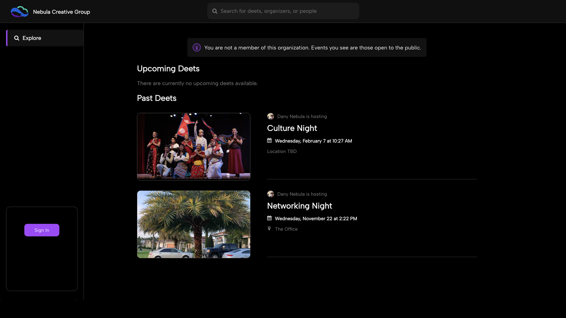 Improve Reachability of Public Events